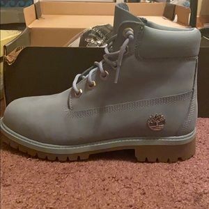 Baby blue timberlands